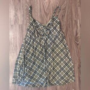 Stylish Plaid Mini Dress